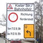 Sperrung Bahnhofstraße