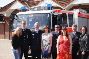 Freuten sich über die Auszeichnung (v.l.): Angelika und Sven Freytag, Hans-Heino Eggert und Heike Philipp, Martina und Jürgen Woreschke sowie Hans-Hermann und Sabine Neitzel