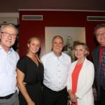 Gestalteten den Abend (v.l.): Karl-Heinz Franze (SPD), Singa Gätgens, Rolf Lammert (CDU), Danuta Szczesniewski und Peter Liske (BWG)