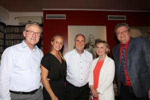 Gestalteten den Abend (v.l.): Karl-Heinz Franze (SPD), Singa Gätgens, Rolf Lammert (CDU), Danuta Szczesniewski und Peter Liske (BWG)