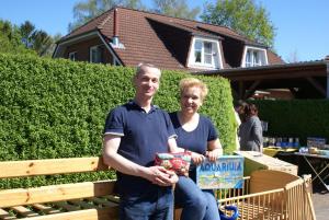 Maike Heggblum und Ehemann Andreas hatten ein Hochbett im Angebot