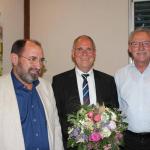 Bürgermeister Rolf Lammert (M.) mit seinen Stellvertretern Niels Hansen (li.) und Karl-Heinz Franze