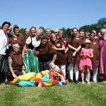 Zünftig in Mittelaltertracht feierte das Team des Hauses am Rehhagen.
