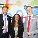 Oliver Eggerstedt (von links), Rosa Ceballo Brian und Oliver Rudat kamen in die Dorfgeflüster-Redaktion.