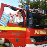 Vorsitzende Svenja Spiegel freut sich schon auf einen zünftigen Abend mit ihren Musikerkollegen und zahlreichen Gästen. Foto: Musikzug FF Hasloh