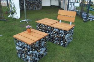 Diese Gabionenhocker wurden beim Ellerbeker Dorffest entwendet.